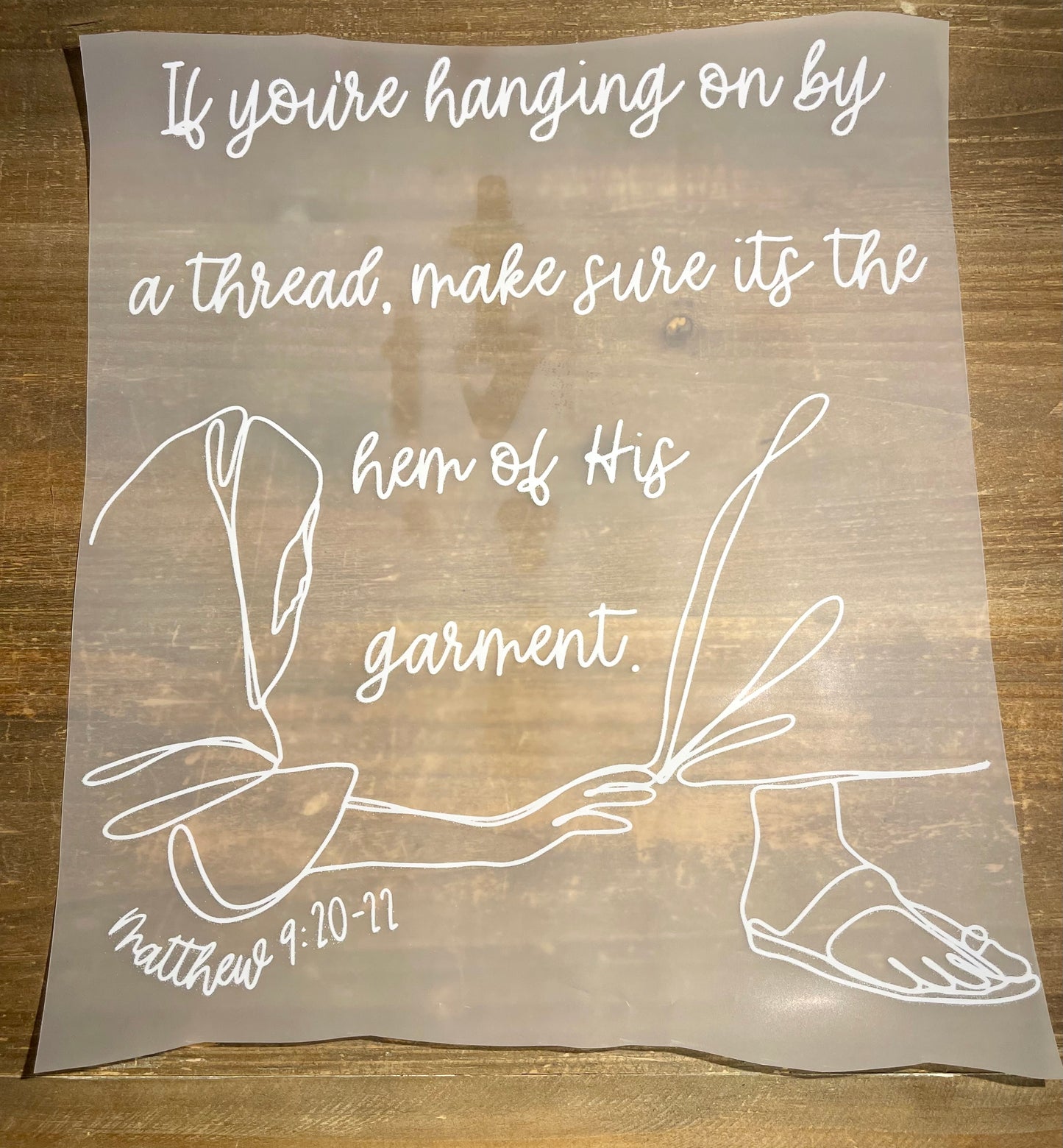 Hanging on by a thread